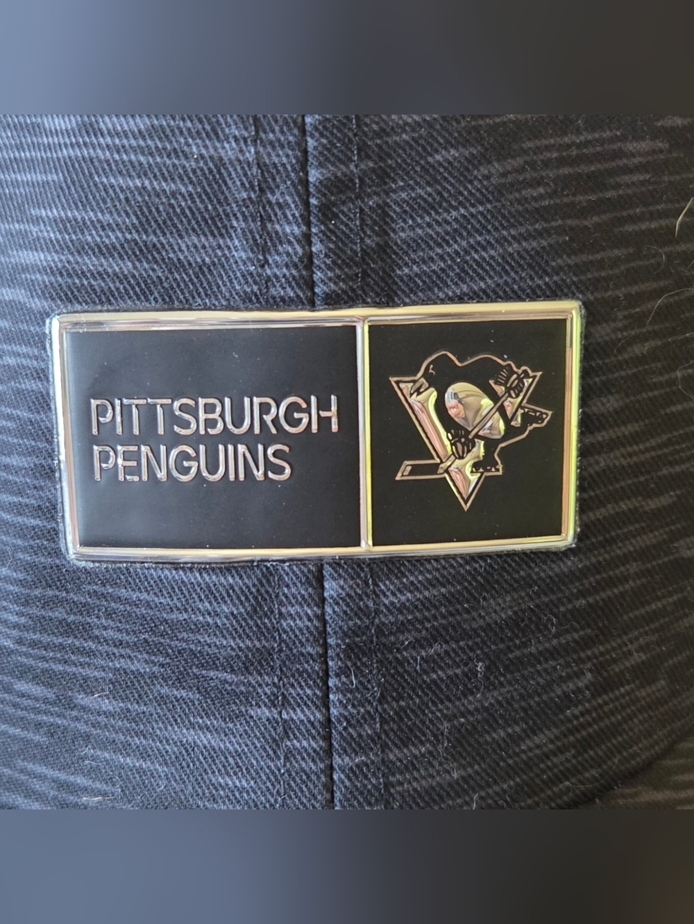Pittsburgh Penguins Fanatics Authentic Pro Road Adjustable Hat Black New! - Picture 2 of 7